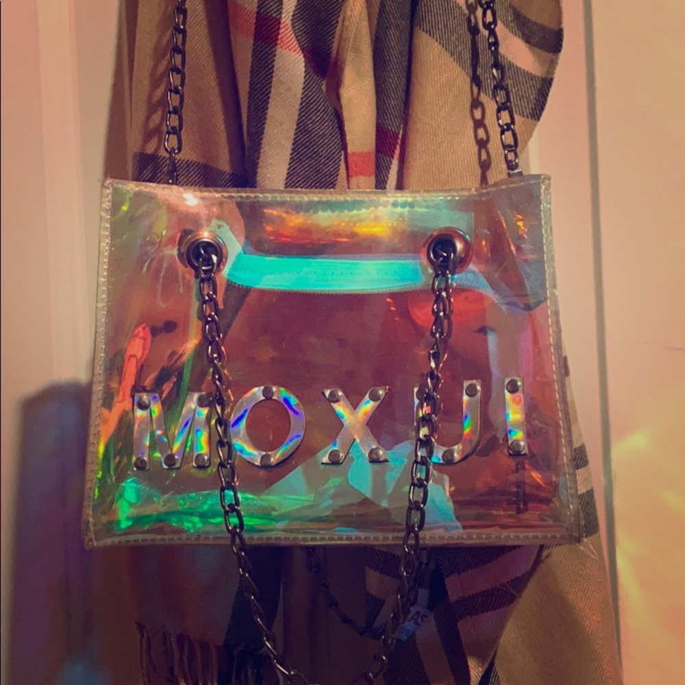Shimmer clear bag
